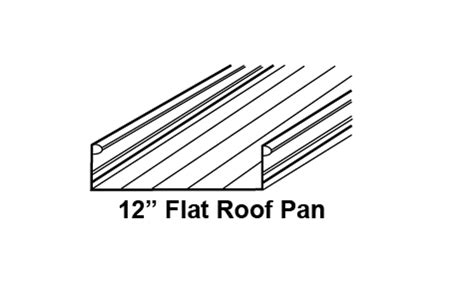flat roof panels aluminum pan 12 inches.